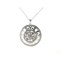 Good Quality and China Manufacture New Product Green Zirconia Silver Jewelry Pendant P4992